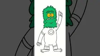 #drawing a green yeti