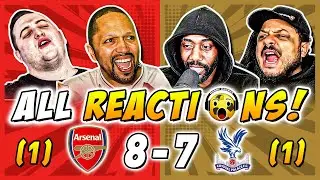 Arsenal and Rivals & Haters Fan Reactions to Arsenal (1) 8-7 (1) Crystal Palace | Carabao Cup