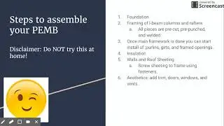 Pre-Engineered Metal Buildings (PEMB)
