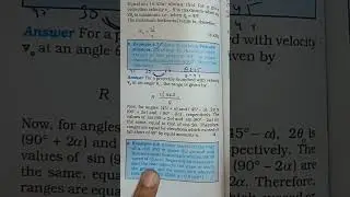 Galileo law of projectile motion (equal range concept)... #neet2023aspirants  #ncertseries