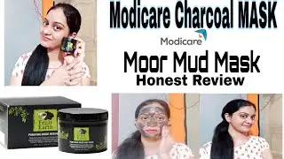 MODICARE CHARCOAL MASK|| Moor Mud Mask honest Review with Demo|| uses and benefits ||