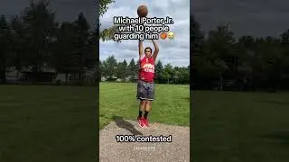 Michael &ldquo;Never Swing The Rock&rdquo; Porter Jr be like 🏀🤣 #basketball #shorts