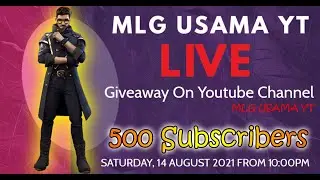 LIVE Giveaway || Character GiveAway || MLG USAMA LIVE