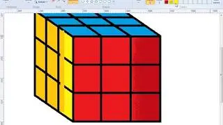 HOW TO DRAW 3D CUBE IN MS PAINT