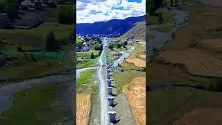 Construction site of Sichuan Tibet Railway #technology #bridge #mountains   #infrastructure