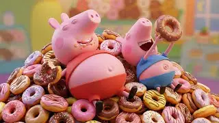 Peppa Pig and George's Donut Adventure 🍩 | Sweet Overload! 🐷 | Peppa Pig Funny Animation