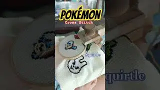 Pok&eacute;mon Cross Stitch ✨✨ #crossstitch #pokemon #squirtle #panama #handmade
