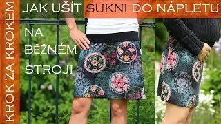 Caramilla Easy: Jak ušít sukni do A (i těhotenskou) - na obyčejném stroji