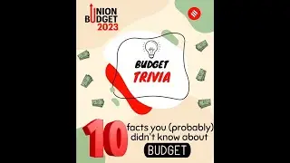 10 IMPORTANT FACTS ABOUT INDIAN BUDGET #upsc #BUDGET2023