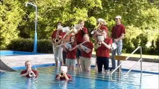 Cold Water Challenge 2014 Musikkapelle N&uuml;sttal