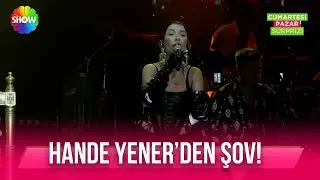 Hande Yener, açık hava konserinde coşturdu!
