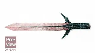 킹덤드래곤소드 종이접기 소개편 preview origami kingdoom dragon sword