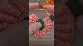 super easy crochet flower motif #crochet #knitting #crafts #&ouml;rg&uuml; #asmr #shorts