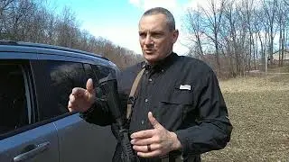 Carbine hand-and- sling technique while testing the Valiant Dynamics EvolvR combat stock