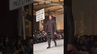Ahsan Khan Holds Placard for Palestine #palestine #palestinesolidarity