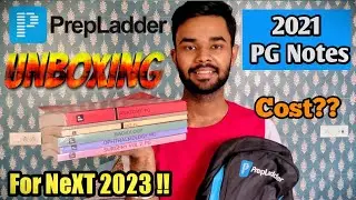 PrepLadder 2021 Dream Pack PG Notes | Unboxing Notes | First Impression | NeXT 2023 @PrepLaddermedpg