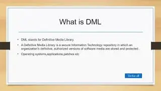 What is DML |Definitive media library | ITIL v3 foundation in Urdu/Hindi