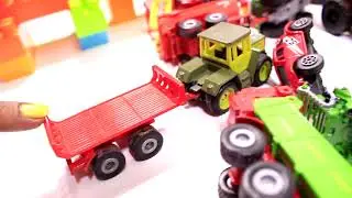 Monster Tractor vs Car fight scenario for kids | Toys for kids | Play with toys @bowbow toy