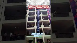 SPIRIT Fest Banner Launch at JNTUH 🤩🔥 | Bike Seized by Police 🚨! #ytshorts #jntu #college #shorts