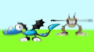 Footi accidentally steps on flurr's tail that turns him into lego. #mixels