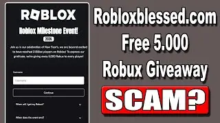 Обзор Roblox blessed.com - Мошенничество с бесплатной раздачей 5000 Robux?