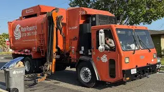 Waste Resources CCC Amrep ASL Garbage Trucks Finishing Up