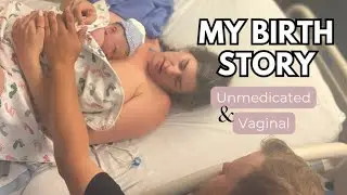 I got to the hospital at 9cm dilated... MY DREAM BIRTH STORY | unmedicated, natural, and quick