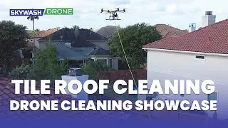 Tile Roof Cleaning with a Drone | Before & After | SkyWash Drone