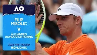 Filip Misolic v Alejandro Davidovich Fokina Highlights | Australian Open 2026 First Round