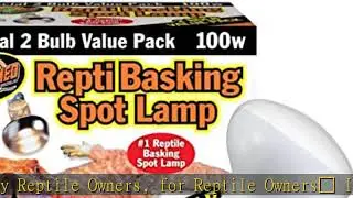 DBDPet 's Bundle with Zoomed Repti Basking Spot 100w Reptile Heat Lamp [Value 2 Pack] & Includes At