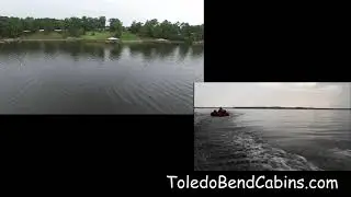 Toledo Bend Cabin - Playing in the water in front of the cabin.