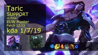 Rank 2 EUW Taric Support: Taric vs Pyke