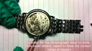 Valjoux 7750 movement chronograph reset problem