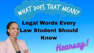 10 CONFUSING LEGAL WORDS: WHAT THEY MEAN, HOW TO PRONOUNCE AND HOW TO USE THEM #lawandorder