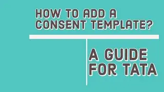 How to add DLT Consent Template in TATA