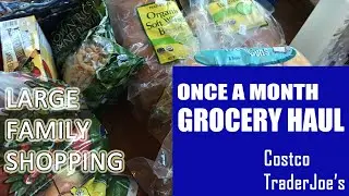 LARGE FAMILY MONTHLY GROCERY HAUL (October 2018)