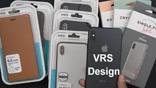 2018 @Чехлы для Apple Iphone Xs, Xs Max @VRSDesignCase Design (кожа премиум-класса, чехол-кошелек, прошел испытания на падение)