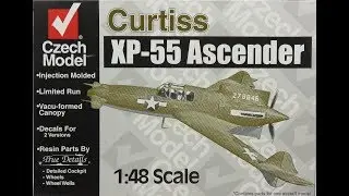 1/48 Czech Model Curtiss XP-55 Ascender Kit# 4806