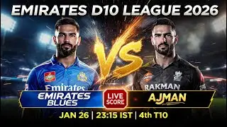 🔴 Emirates Blues vs Ajman Live Score | Today Match Live Score | ScorePulse Cricket