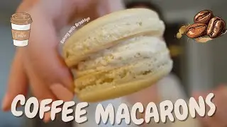 Easy Coffee Macarons | Baking with Brooklyn
