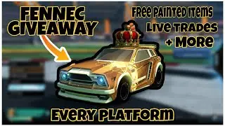 *LIVE* Fennec giveaway | free fennec | Rocket league Live Trading | Giving away free Items