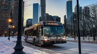 CTA Buses at Various Locations ft 8350s out of C, 8405 on the 2 and 52A and More!!!