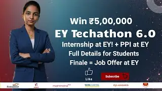 EY Techathon 6.0 Explained | Win ₹5 Lakh + Internship at EY India | Full Guide for Students #tech