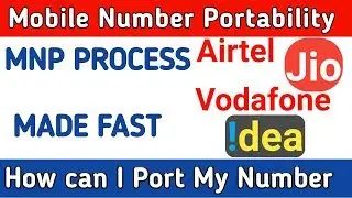 How can I port my number | Mobile Number Portability New Procedure to Port a mobile number