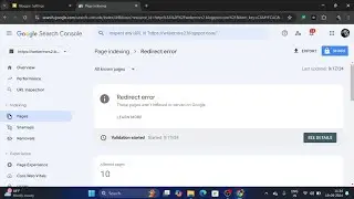 How To Fix Redirect Error In Google Search Console?