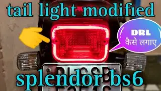 how to modify tail light splendor bs6 modification | DCrider69