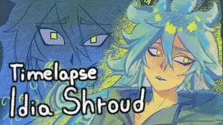 [Trying to find my style 01] - Idia Shroud - Twisted Wonderland Drawing Timelapse