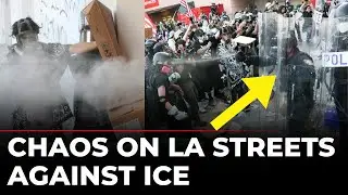 Los Angeles LIVE: Total Chaos as Police Clash With Anti-ICE Protesters Turns Violent | Trump | USA