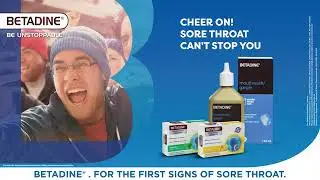 BETADINE&reg; for the first signs of sore throat.
