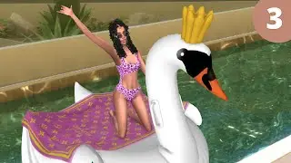POOL PARTY || SIms 4 Let's Play: Not So Single Dad Ep3